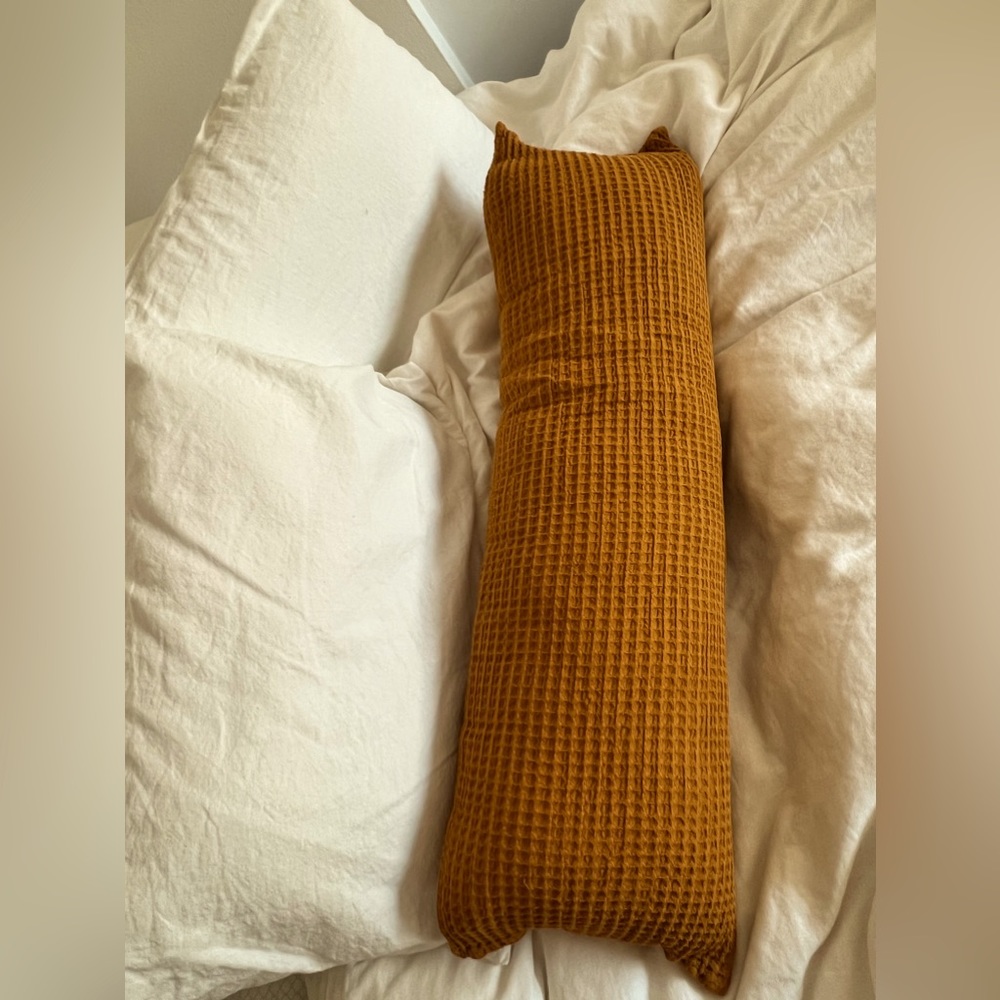 Anthropologie waffle throw pillow